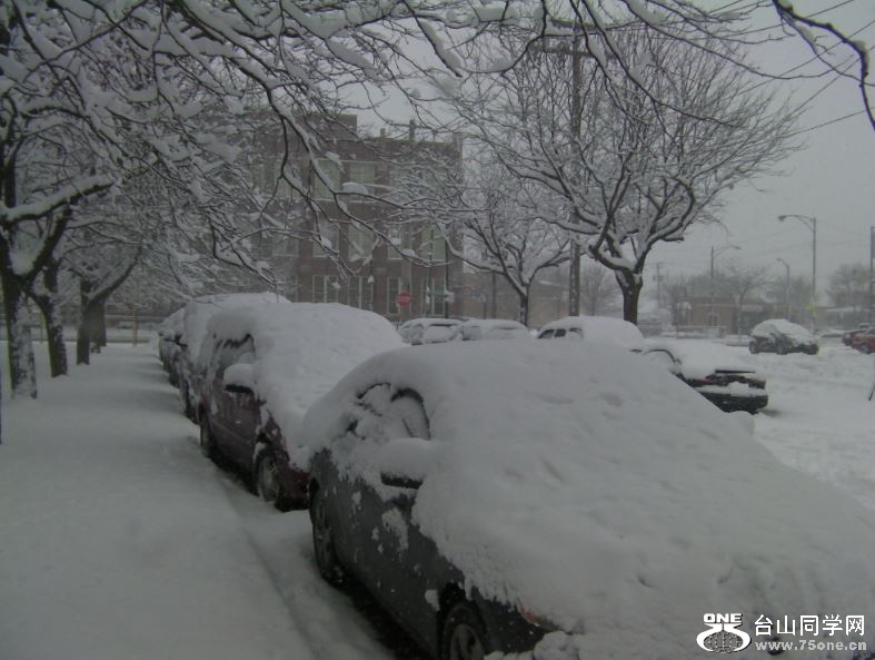 Snowing in Chicago