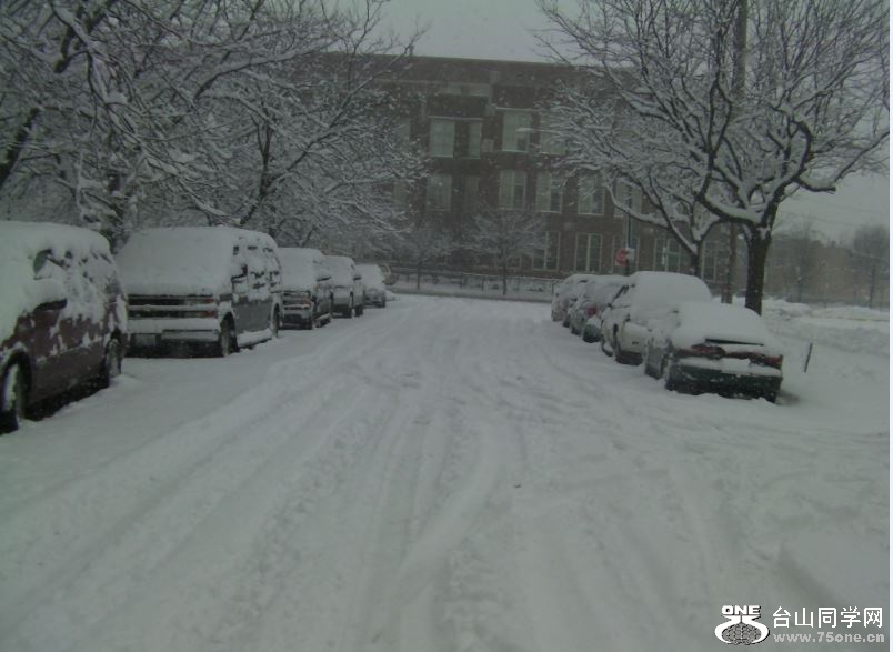 Snowing in Chicago